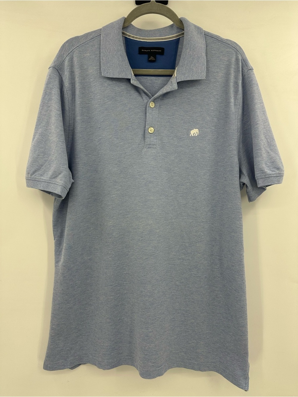 Banana Republic Blue Crystal Polo Shirt